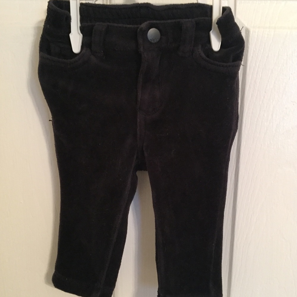 Black velvet jeans